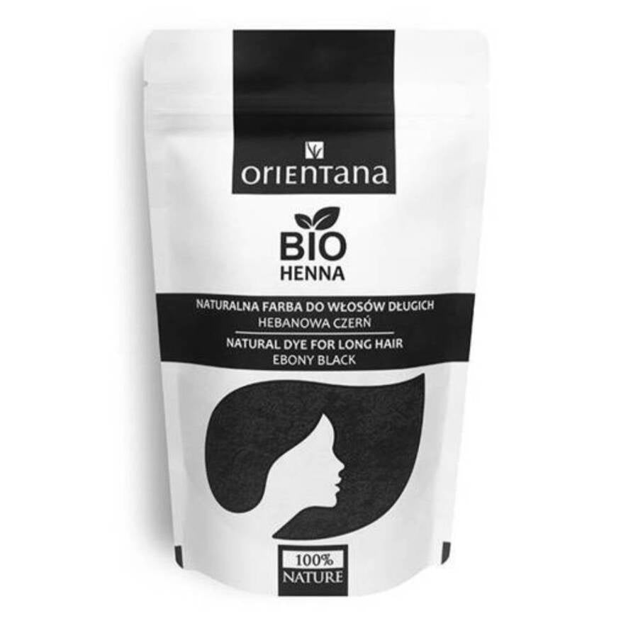 Orientana Bio henna hebanowa czerń 100 g
